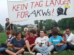 Probeblockade Hofgarten